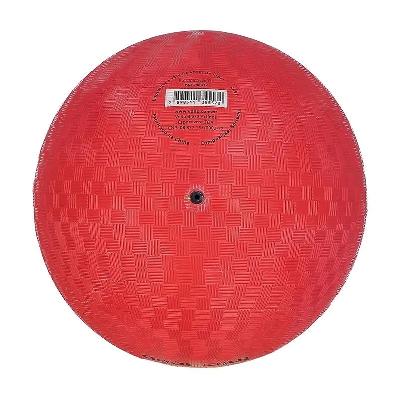 Bola Vollo Iniciacao t12 - unissex - vermelho e preto