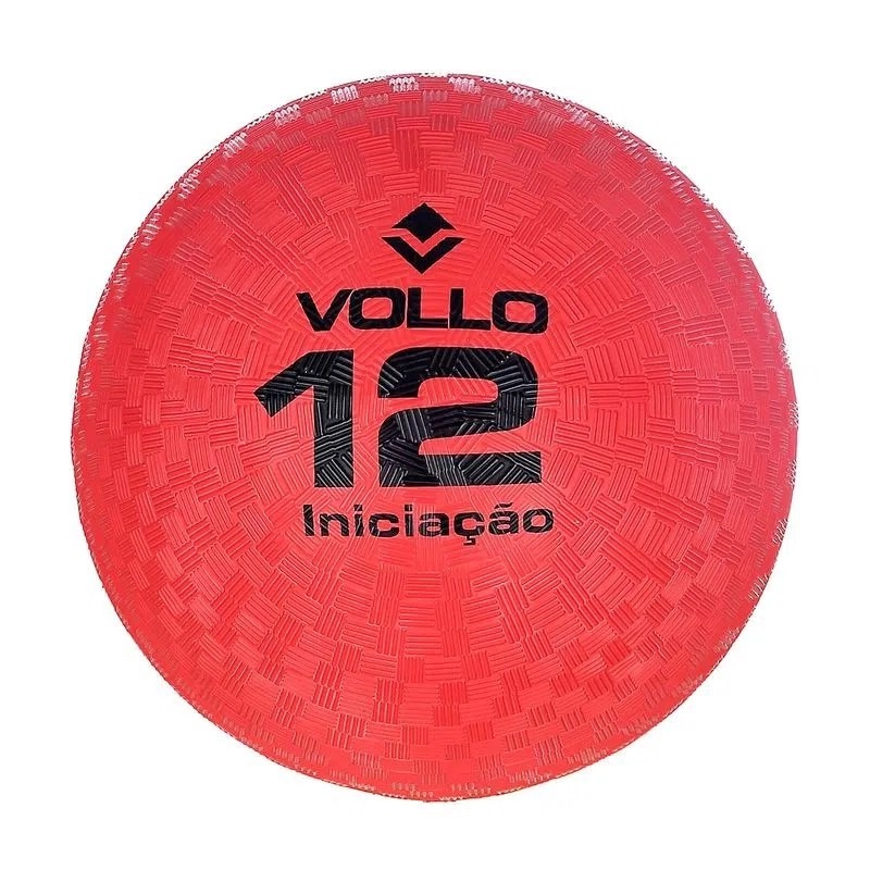 Bola Vollo Iniciacao t12 - unissex - vermelho e preto