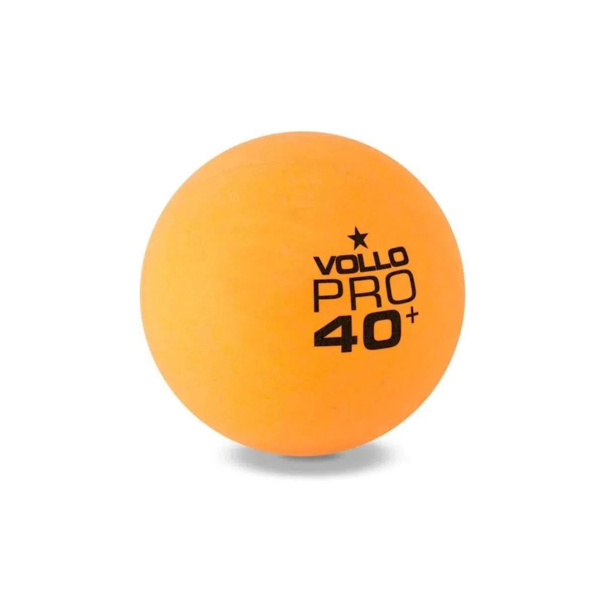 Bola Vollo ping pong 1 Estrelas kit 6 unidades - unissex - laranja
