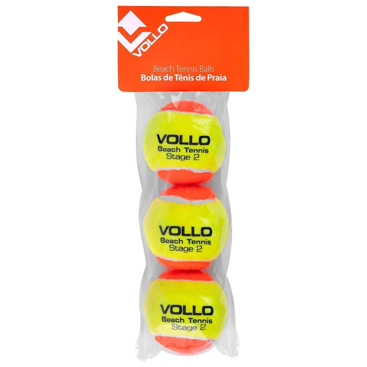 Bola Vollo Tennis De Praia - unissex - amarelo e laranja