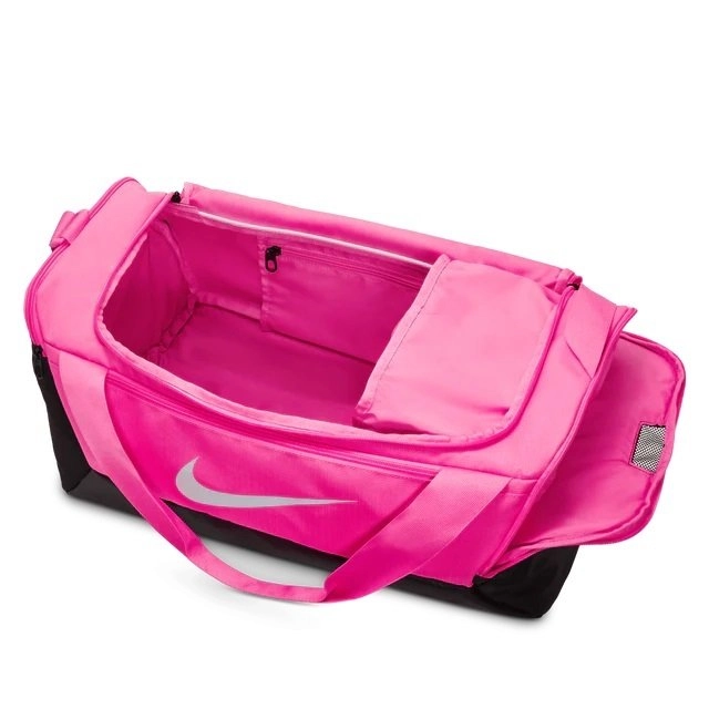 Bolsa Nike Brasilia S Duff 9.5 41L - unissex - preto e rosa 