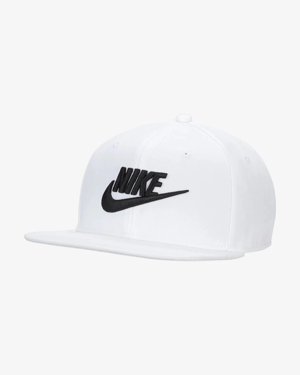 Bone Nike Dri-FIT Pro - unissex - branco e preto