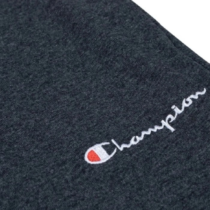 Calca Moletom Champion Jersey Pant Joggers Script Vertical Ink - masculino - cinza escuro