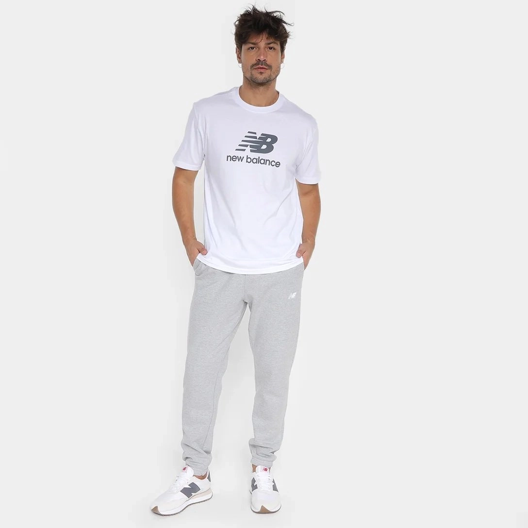 Calca New Balance Essentials - masculino - cinza