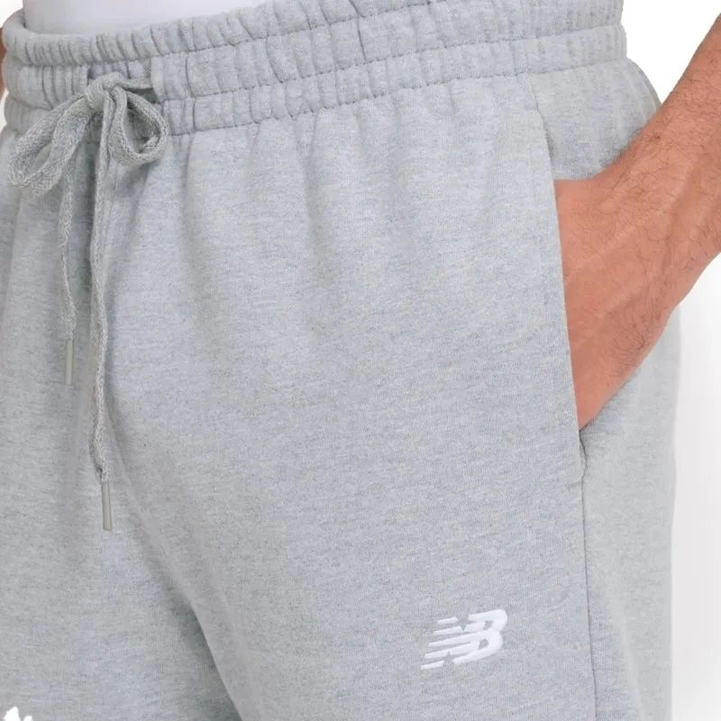 Calca New Balance Essentials Small Logo - masculino - cinza