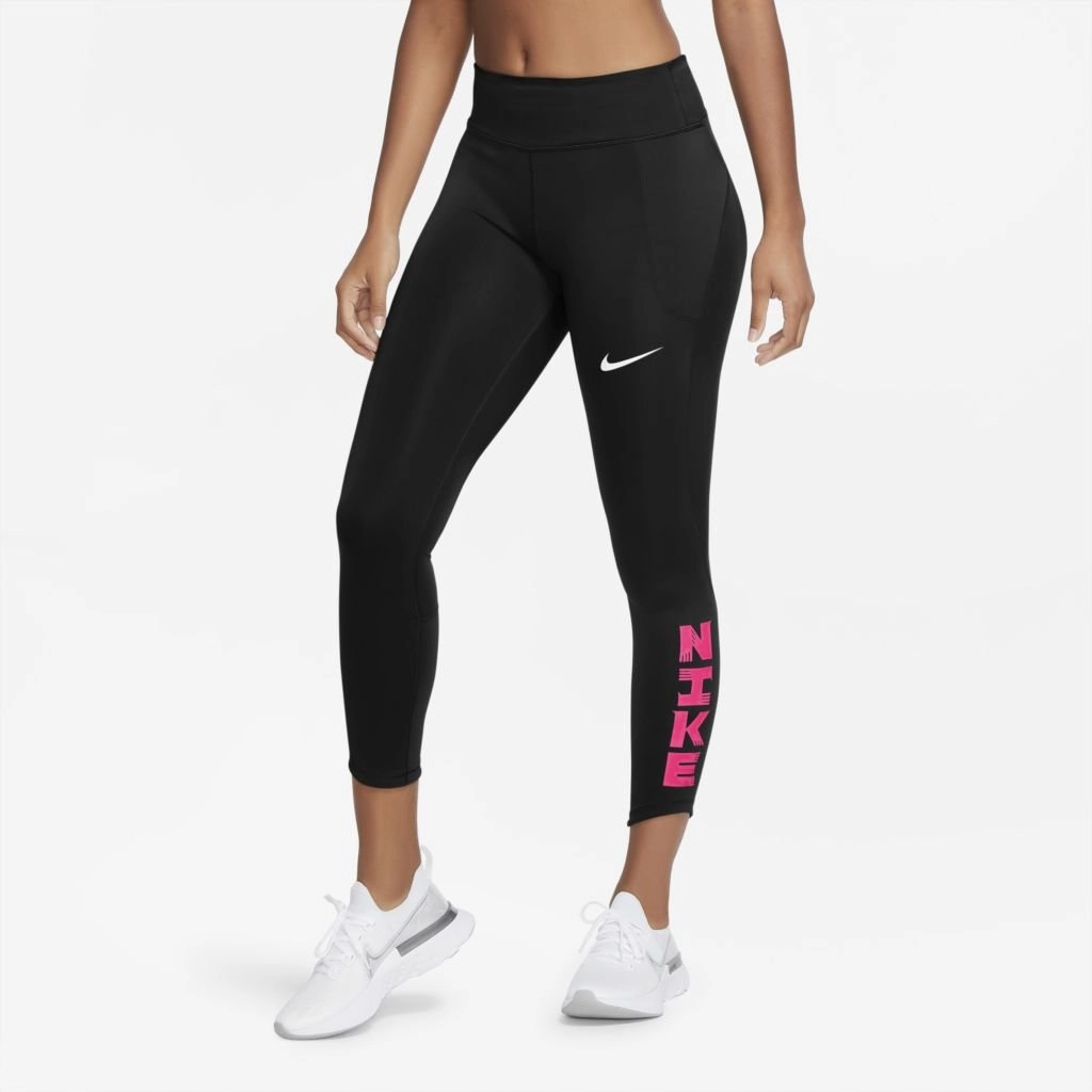 Calca Nike Icon Clash Fast - feminino - preto e branco