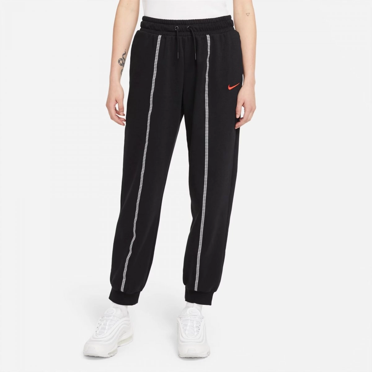 Calca Nike Sportswear Icon Clash - feminina - preto e branco