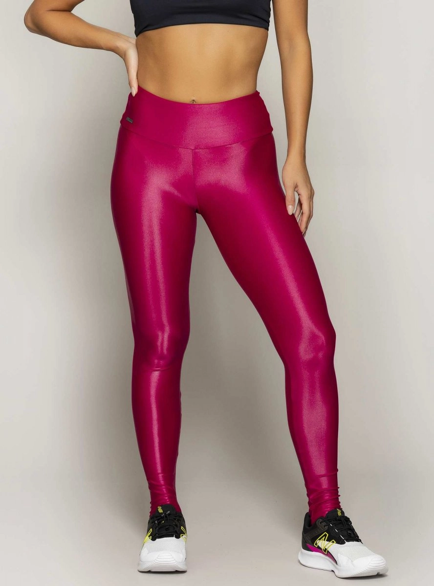 Calca Run More Brilho - feminino - rosa