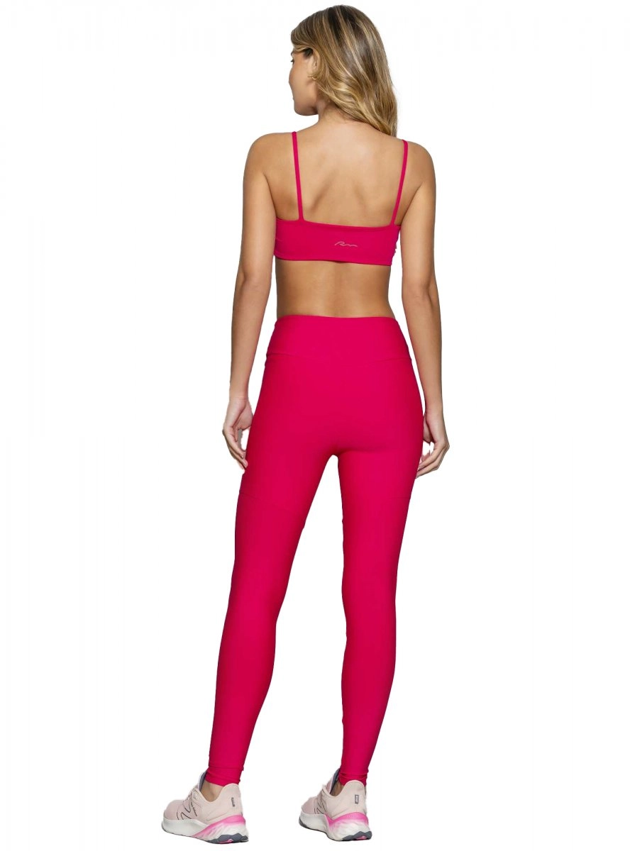 Calca Run More Cintura Alta - feminino - rosa