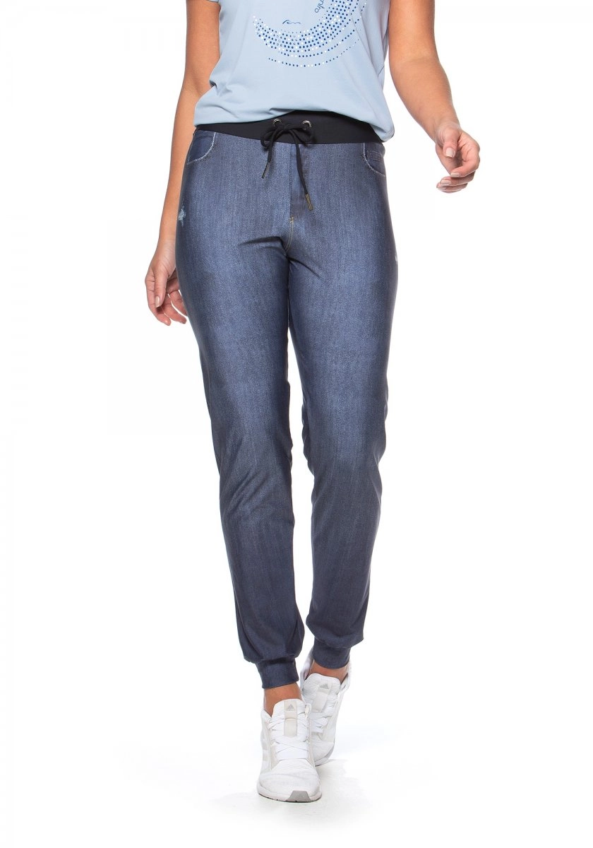 Calca Run More Jogger - feminino - azul