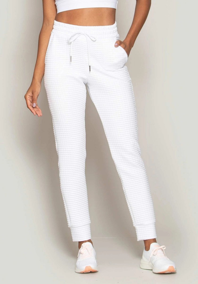 Calca Run More Jogger - feminino - branco