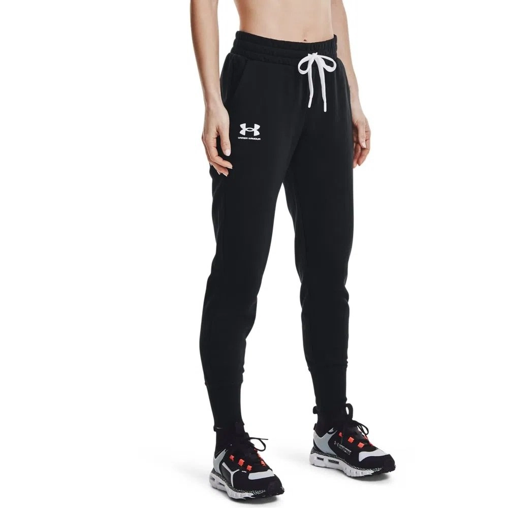 Calca Under Armour Rival Fleece Jogger - feminino - preto