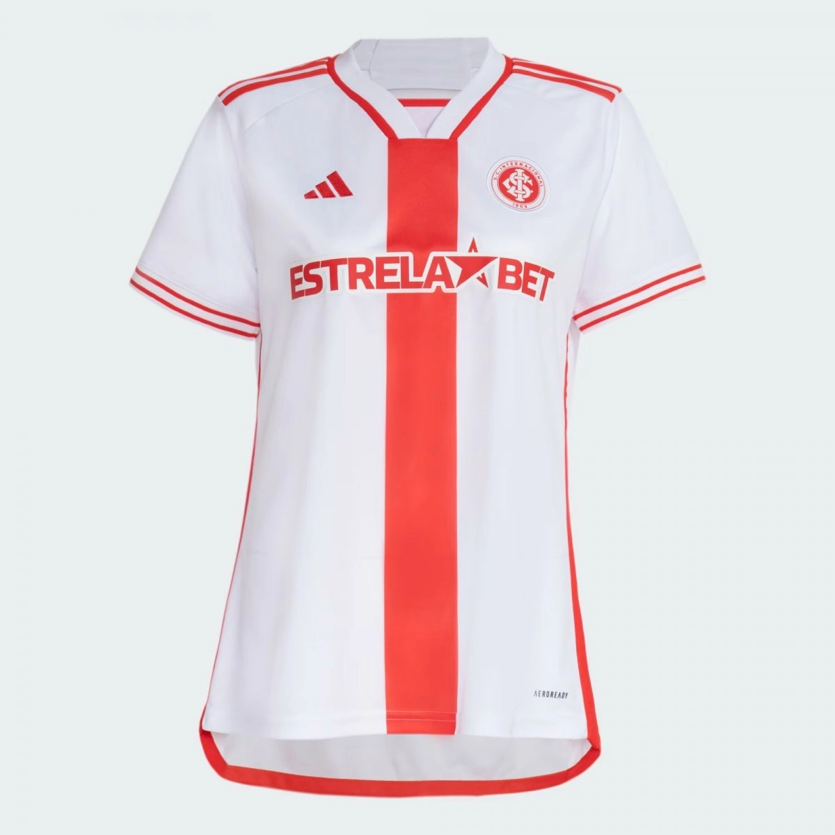Camisa Adidas Inter II - feminino - branco e vermelho