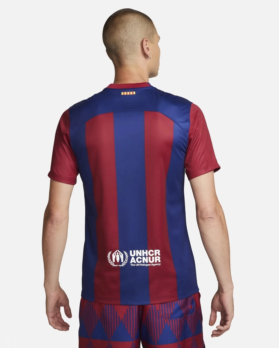 Camisa Nike Barcelona I 2023 - masculino - vermelho e azul