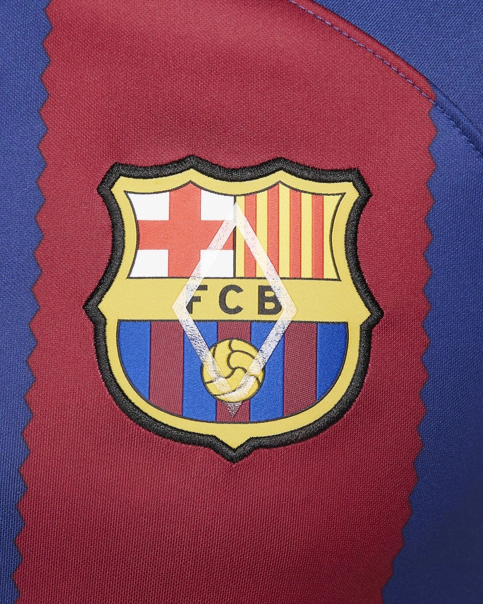 Camisa Nike Barcelona I 2023 - masculino - vermelho e azul