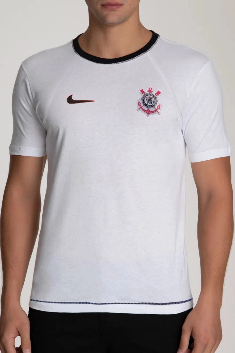 Camisa Nike Corinthians - masculino - branco e vermelho