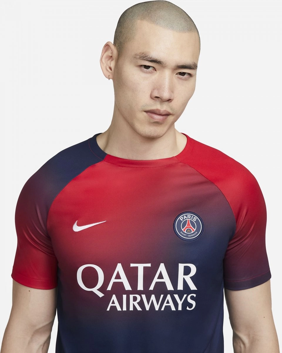 Camisa Nike Paris Saint-Germain Academy Pro - masculino - vermelho e azul marinho