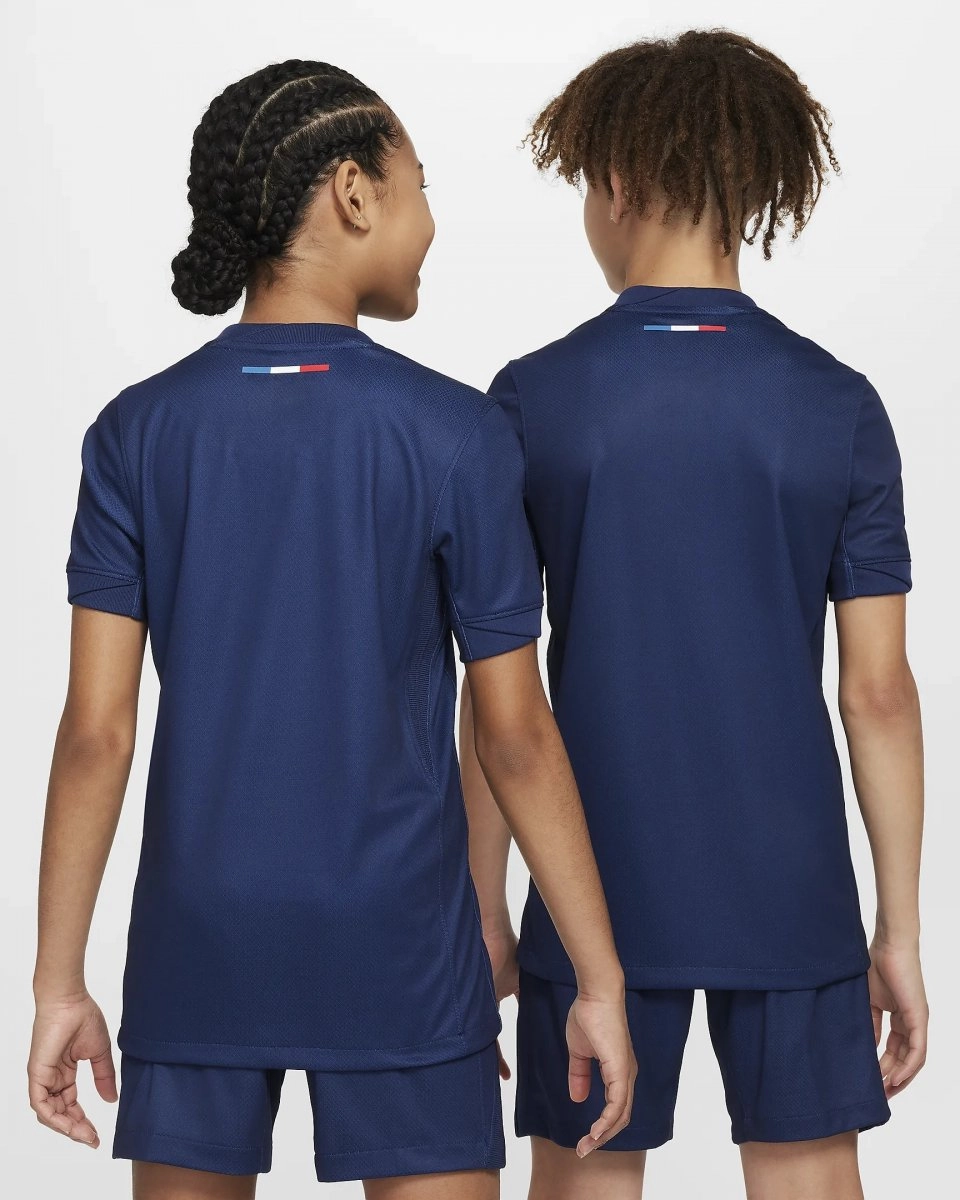 Camisa Nike Psg I Infantil - unissex - azul e vermelho