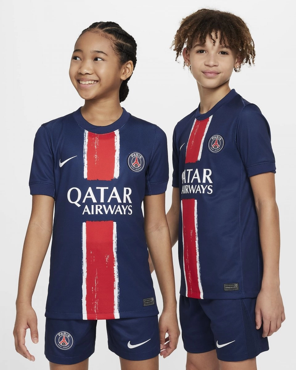 Camisa Nike Psg I Infantil - unissex - azul e vermelho