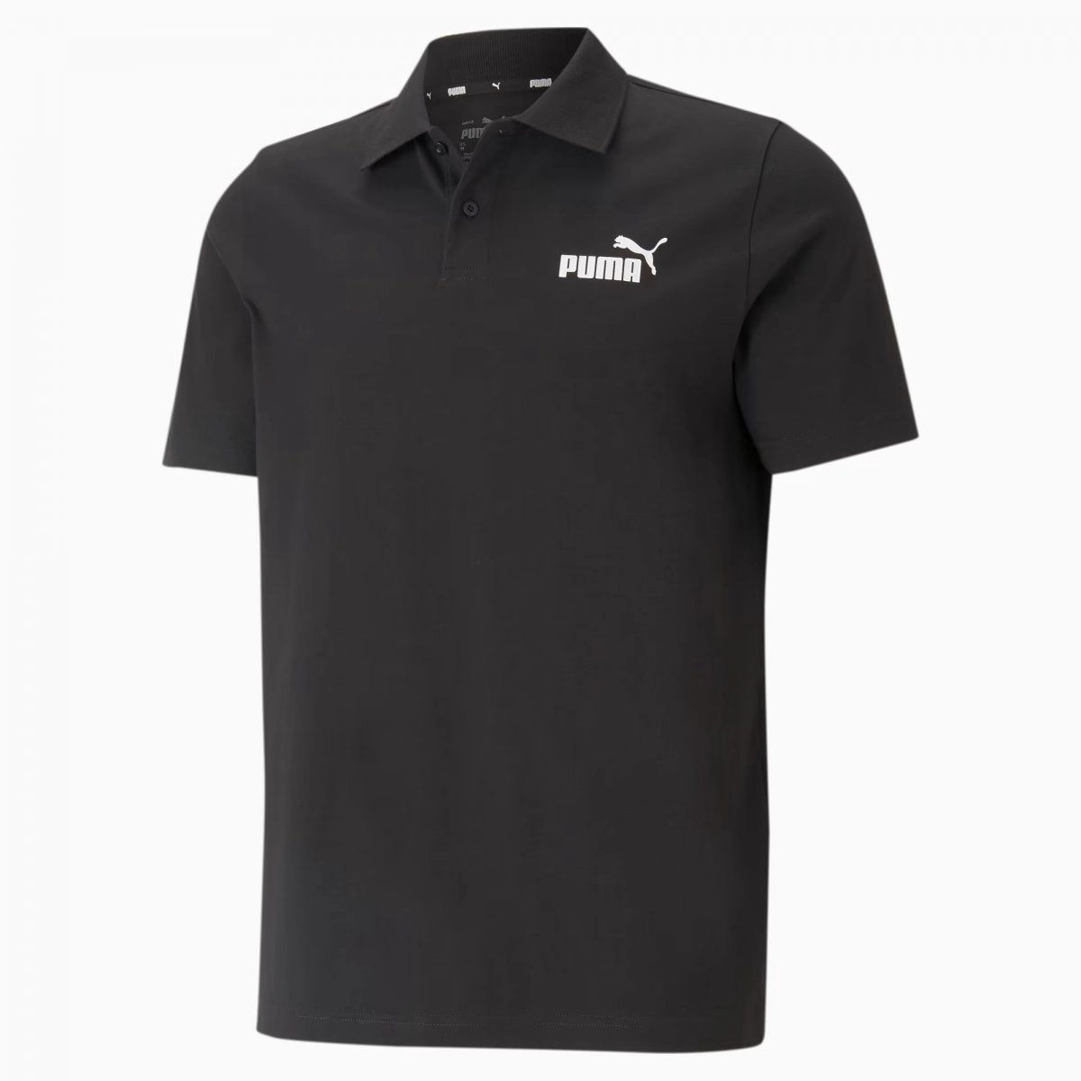 Camisa Puma Ess Jorsey Polo - masculino - preto e branco