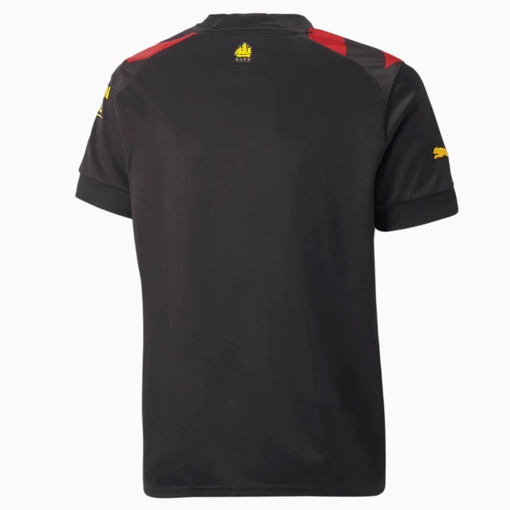 Camisa Puma Manchester City Ii 2023 - masculino - preto e vermelho