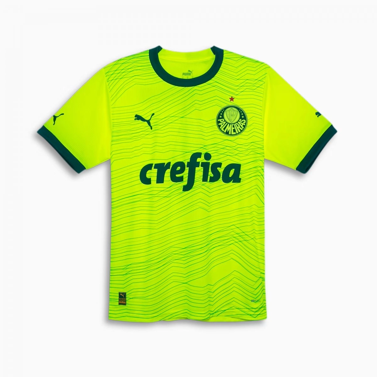 Camisa Puma Palmeiras Jogador 3 - masculino - verde limao e verde
