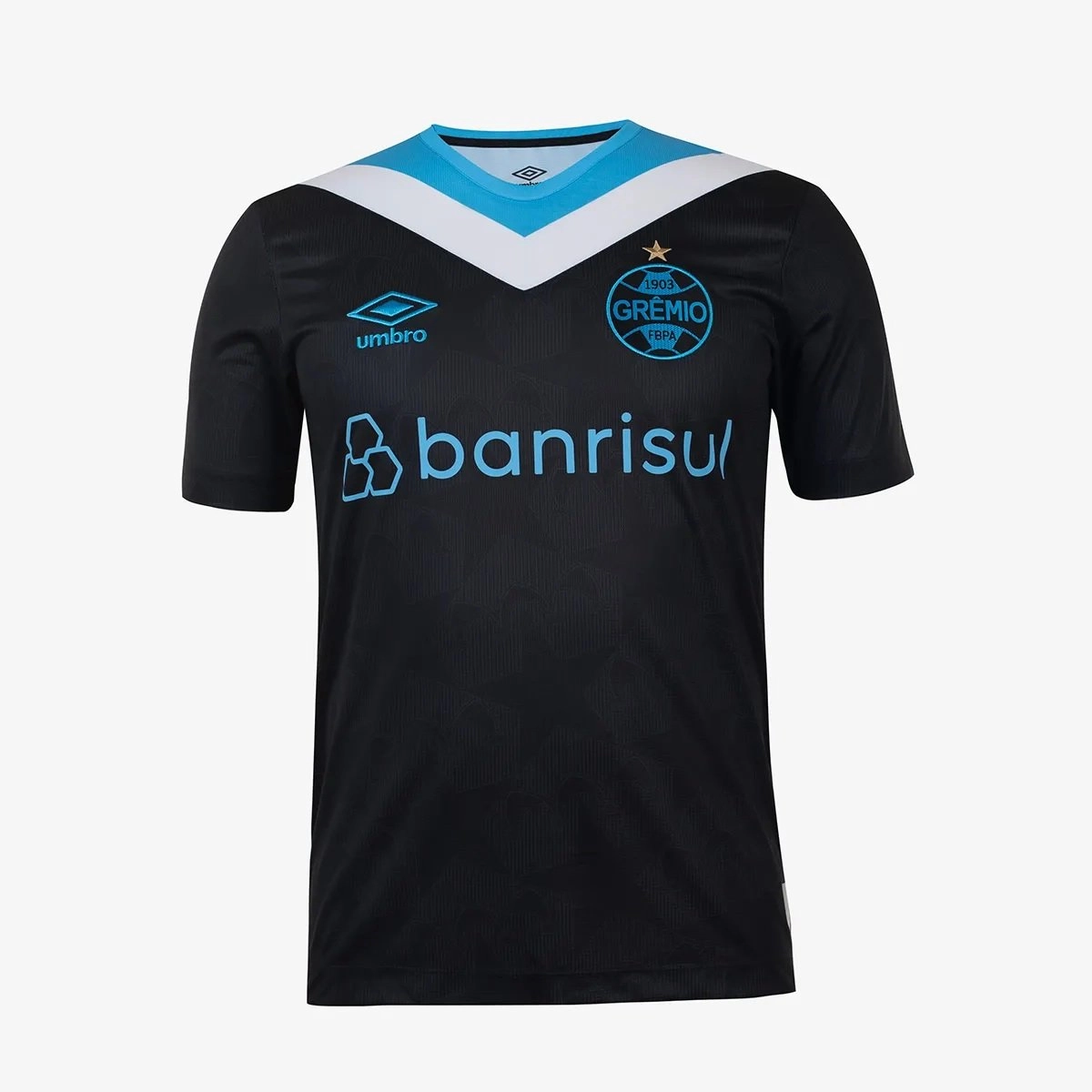 Camisa Umbro Gremio Of 3 2024 Torcedor S/N - masculino - preto e azul