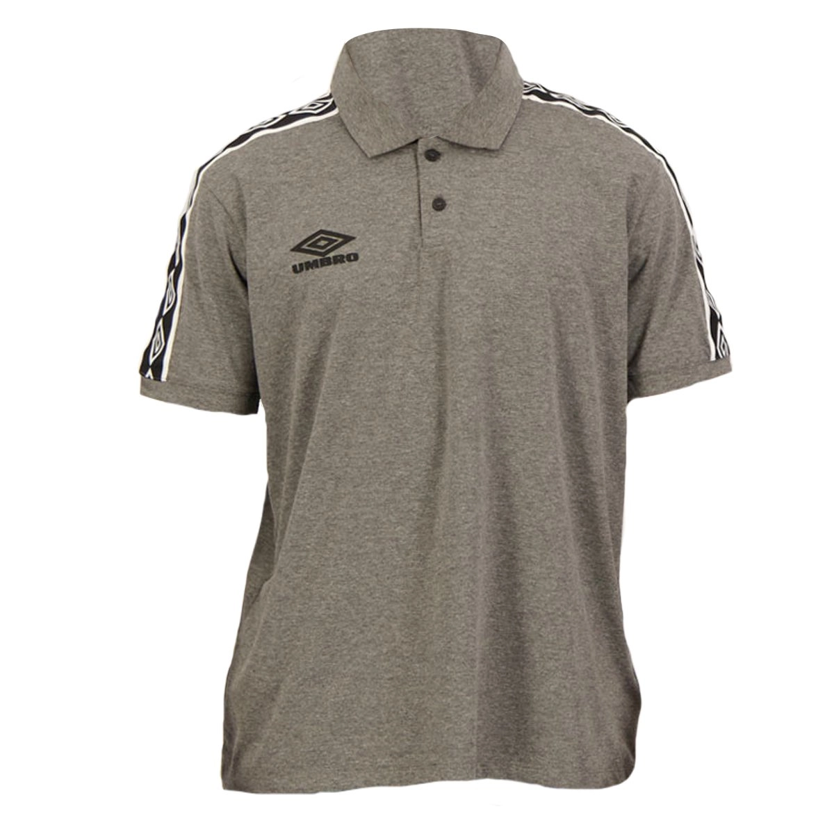 Camisa Umbro Polo Traditional Club - masculino - cinza mescla