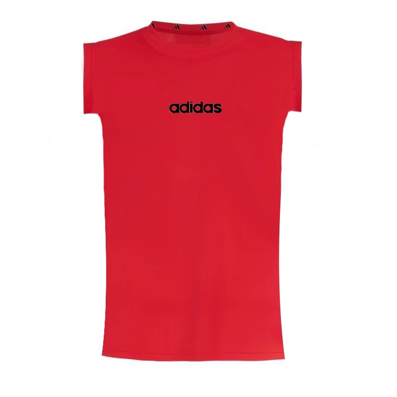 Camiseta Adidas Logo Linear - feminino - vermelho