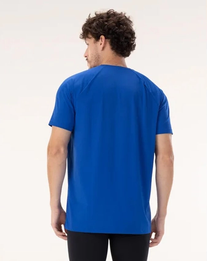 Camiseta Alpen Uv Dry Raglan - masculino - azul