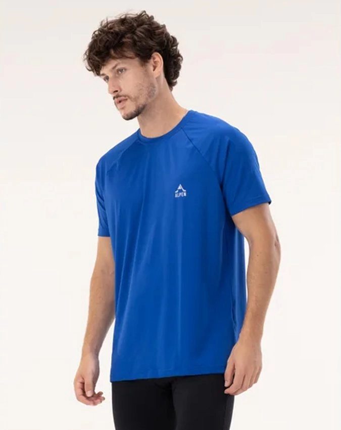 Camiseta Alpen Uv Dry Raglan - masculino - azul