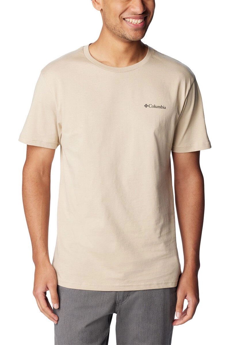 Camiseta Columbia Basic - masculino - bege