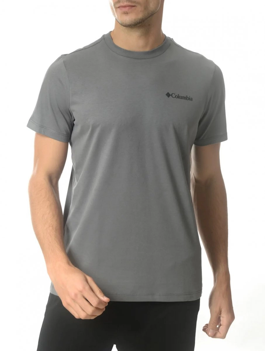 Camiseta Columbia Basic - masculino - chumbo