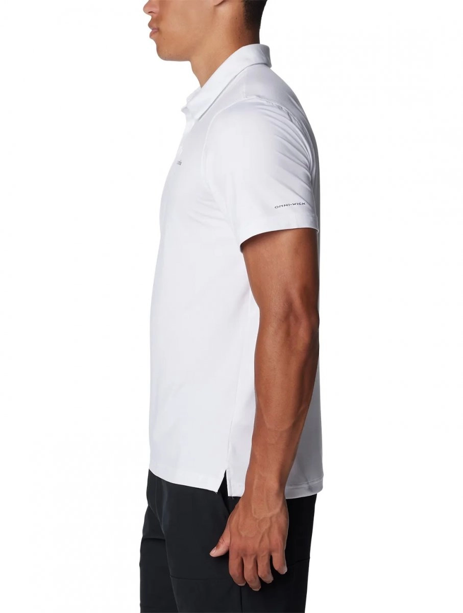 Camiseta Columbia Polo Tech Trail - masculino - branco