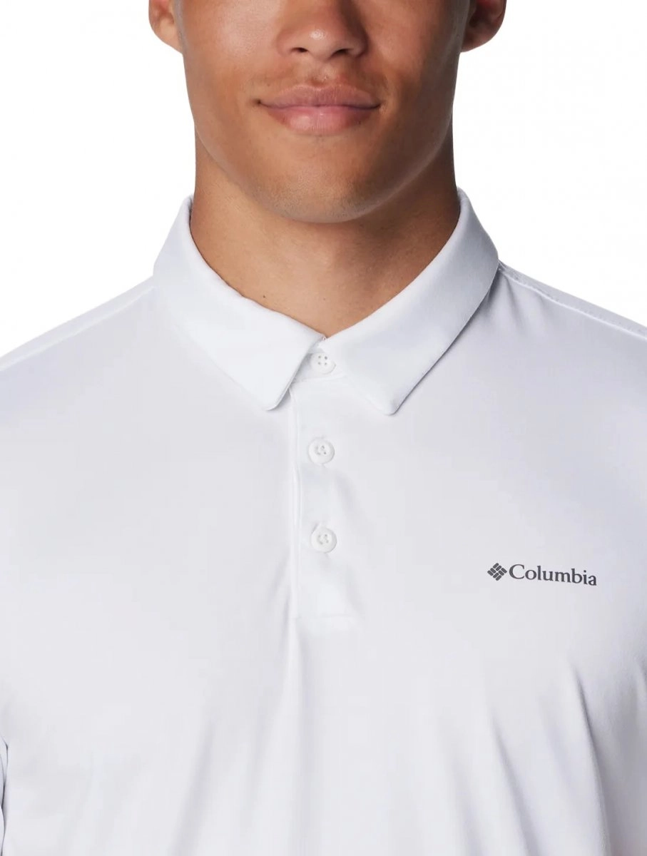 Camiseta Columbia Polo Tech Trail - masculino - branco