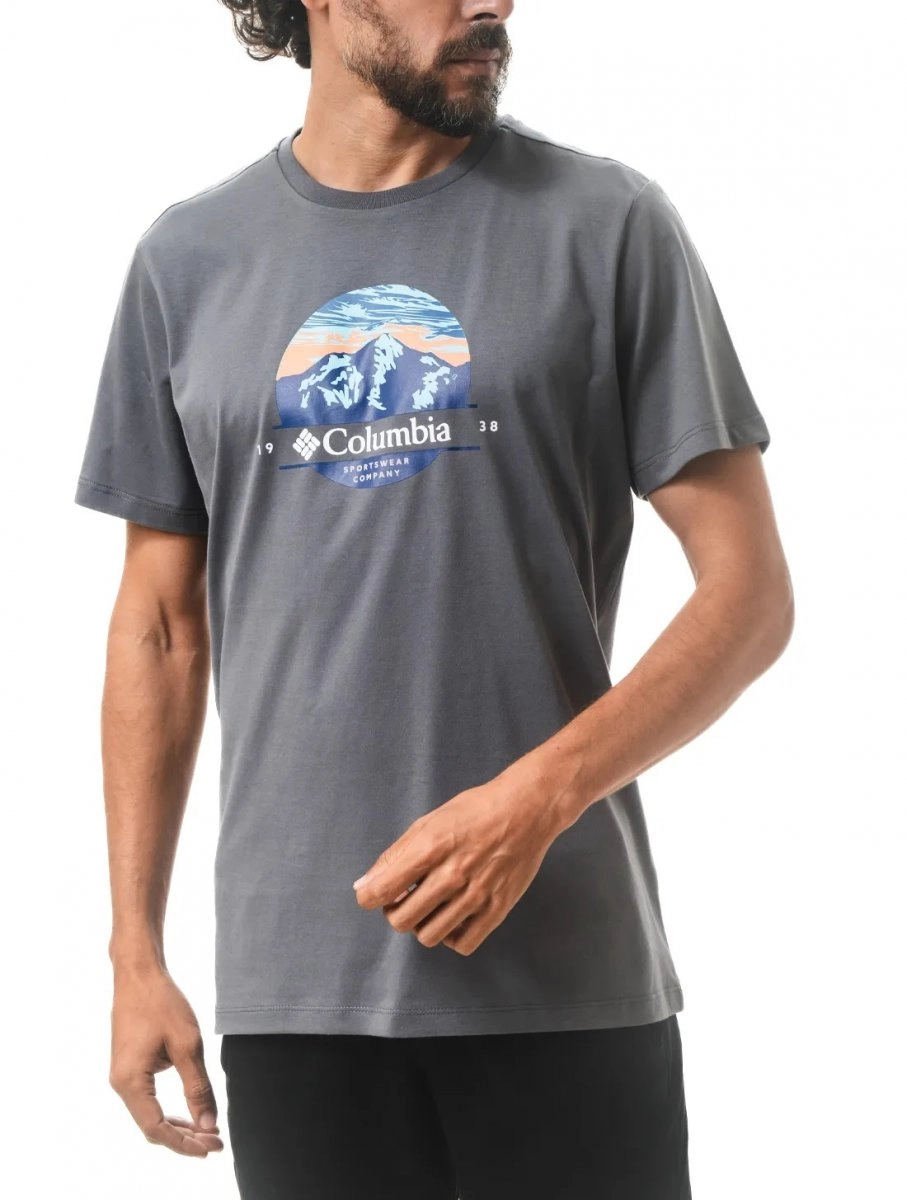 Camiseta Columbia Scoped View - masculino - cinza
