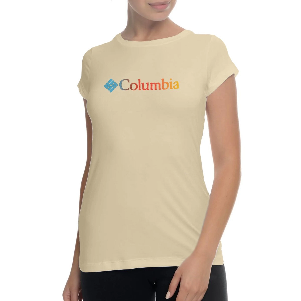 Camiseta Columbia Trek Graphic II - feminino - bege