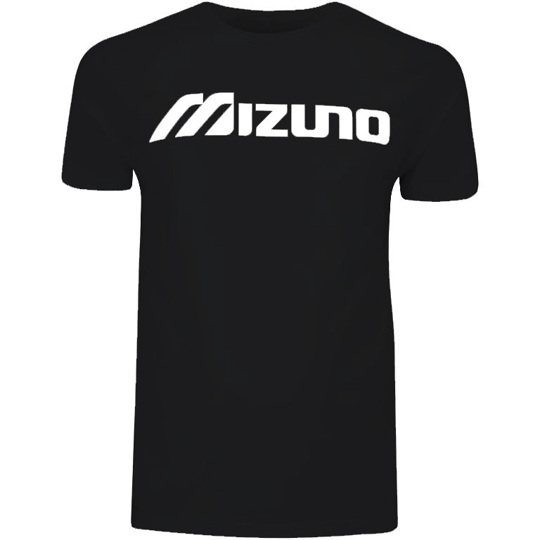 Camiseta Mizuno Big Logo - masculino - preto e branco