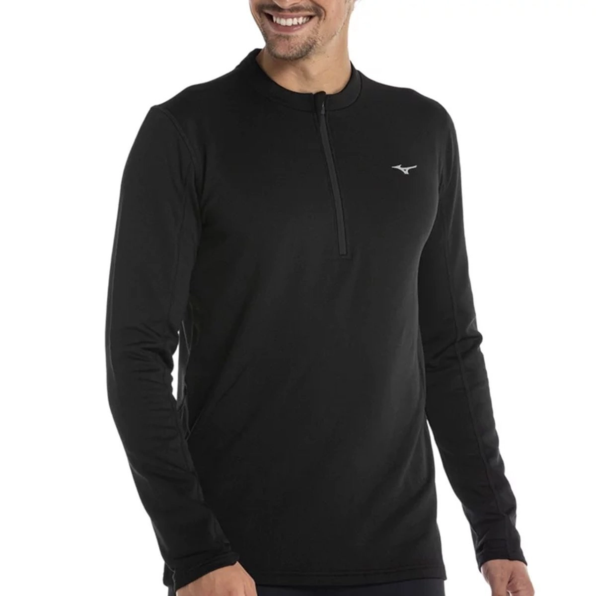 Camiseta Mizuno Termica - masculino - preto
