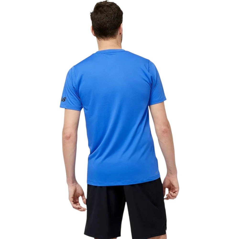 Camiseta New Balance Tenacity Graphic - masculino - azul