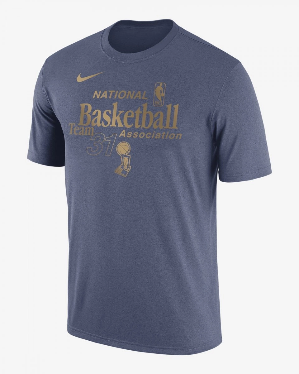 Camiseta Nike Nba Team 31 - masculino - azul marinho e dourado