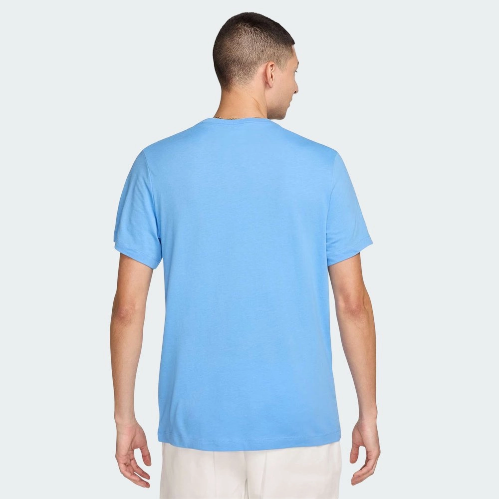 Camiseta Nike Sportswear Icon Futura - masculino - azul e branco