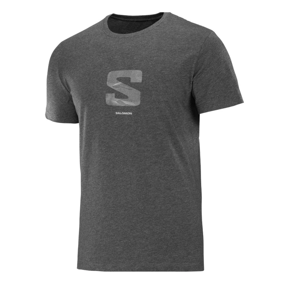 Camiseta Salomon Logo Ss Tee - masculino - cinza