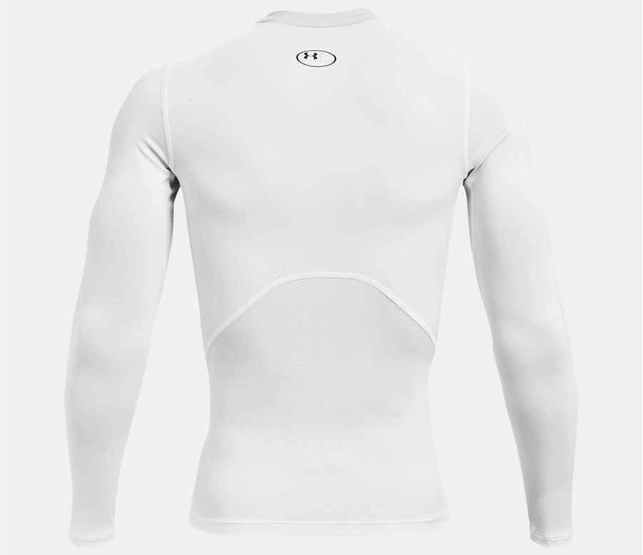 Camiseta Under Armour Hg Ls - masculino - branco e preto
