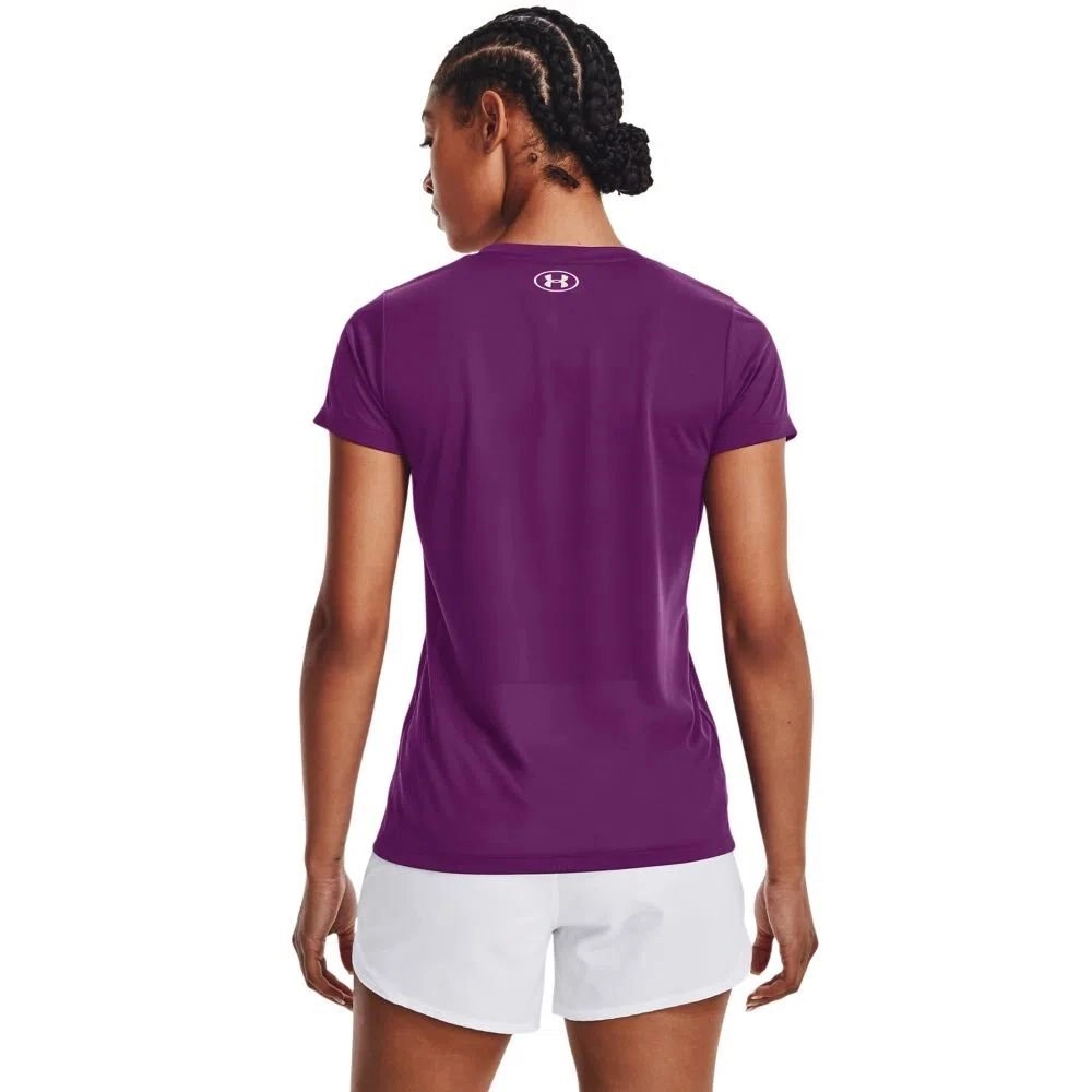 Camiseta Under Armour Tech Short - feminino - roxo