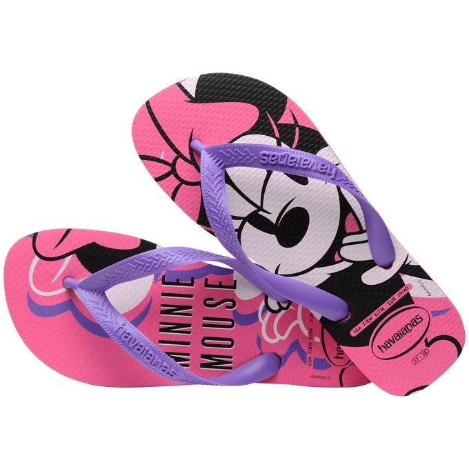 Chinelo Havaianas Disney - unissex - rosa
