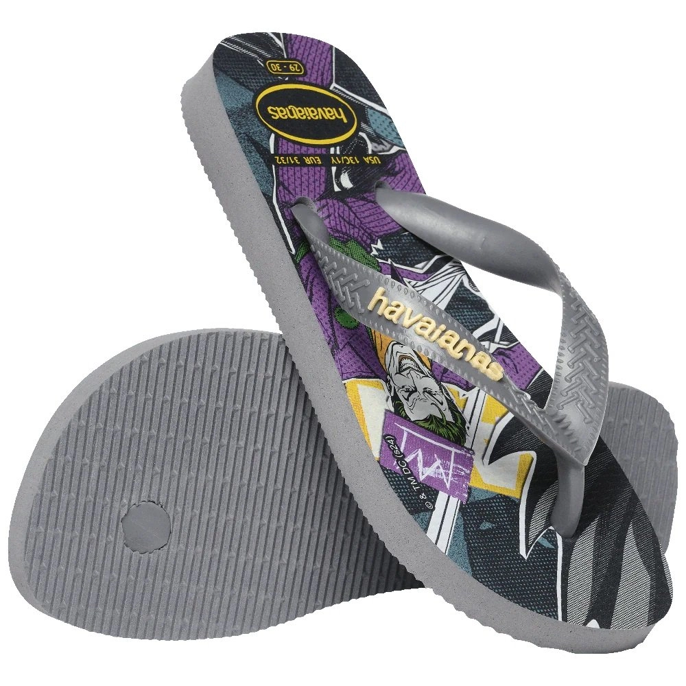 Chinelo Havaianas Hero Dc infantil - unissex - estampado