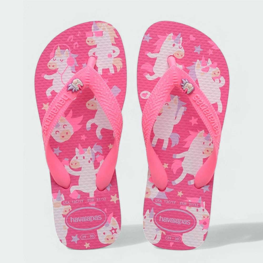 Chinelo Havaianas Kids Fantasy Fc infantil - feminino - rosa