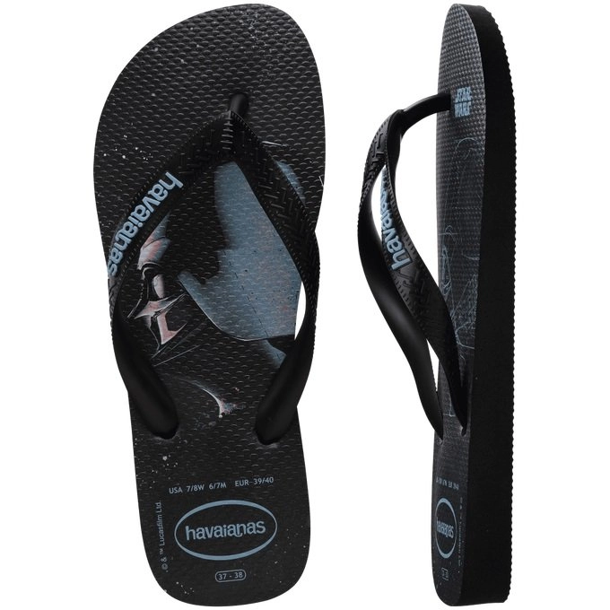 Chinelo Havaianas Star Wars - unissex - preto