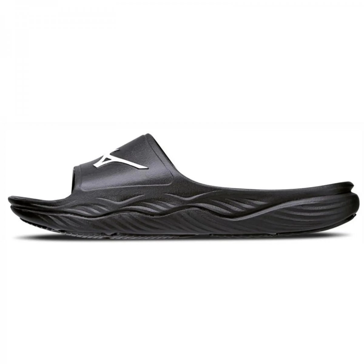 Chinelo Mizuno Slide Enerzy - masculino - preto e branco